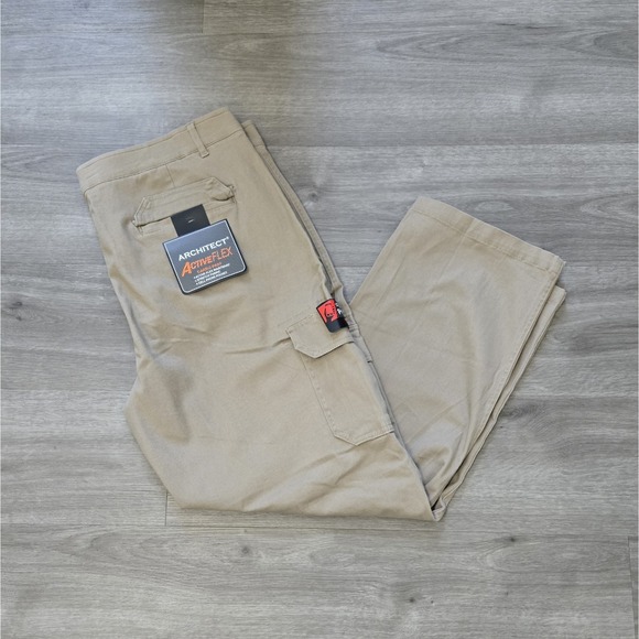Architect Other - NEW Architect Active Flex Straight Leg Cargo Pants Men's 40x30 Beige Flat Front